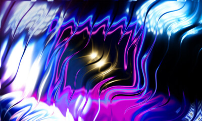 Glass Striped Wavy Lines Background Design for UI UX Interfaces and Modern Web Pages