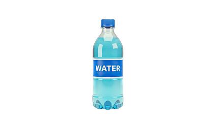 Water Bottle Isolated on White Background
