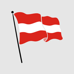 national flag of austria illustration 