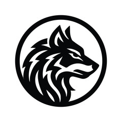 Angry Wolf Head Mascot Logo Vector, Modern Minimalist Wolf Head Logo Vector, Majestic Wolf Head Illustration Vector