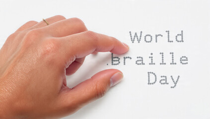 World Braille Day with Hand