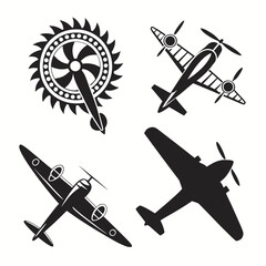 Outboard motor silhouettes © RABBI