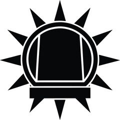 Plasma silhouette vector art Illustration