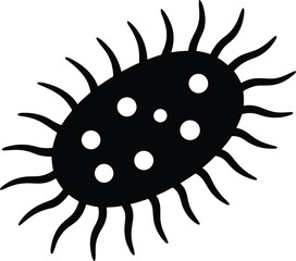 Protozoa silhouette vector art Illustration