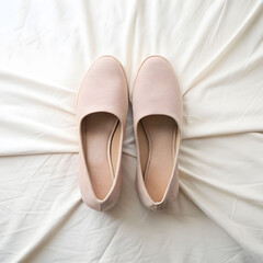 new bedroom shoes on white background