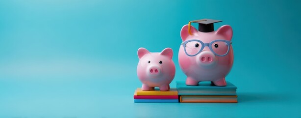 The Piggy Bank Graduation Concept With Smart Savings For Future Education Goals