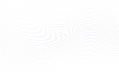Abstract background with curvy or waving layered light gray lines with shadows on white. Abstract high resolution full frame modern template with copy space.