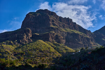 Steep cliffs of Masca gorge