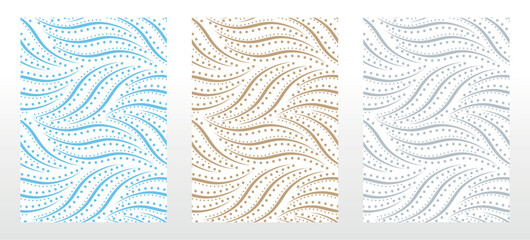 Set of abstract geometric patterns. Seamless vector backgrounds. Colored ornaments Graphic modern patterns Simple lattice graphic design