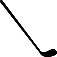 Black Golf Flat Style Vector Icon Sports Equipment Symbol and Recreation Outline Graphic Group Featuring Club, Ball, Tee and Course Elements