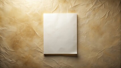 Blank Sheet of Paper on Textured Background A Mockup for Design and Presentation Purposes