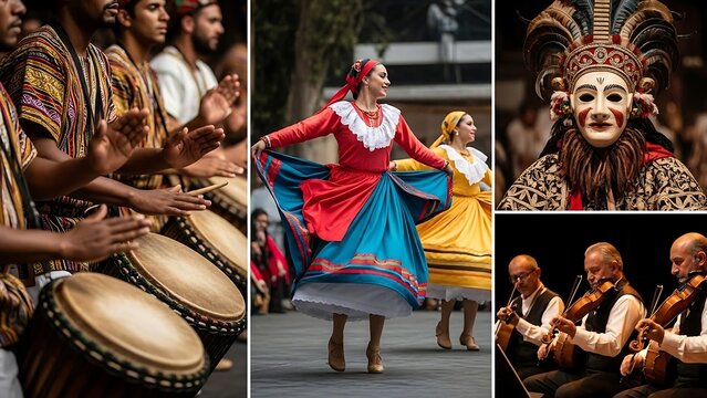 Cultural Dance and Music Performance with Mask.