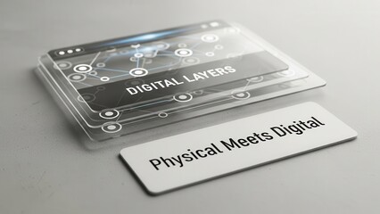 Digital Layers with Network Connections displayed