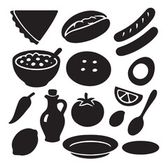 Tunisian Street Food Silhouettes 