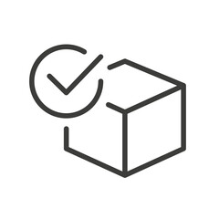 delivered package icon - order has been completed sign
