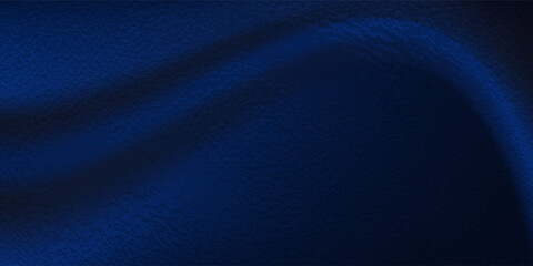  Abstract dark background. Silk satin fabric. Navy blue color. Elegant background with space for design. Soft wavy folds.  Christmas, birthday, anniversary, award. Template.