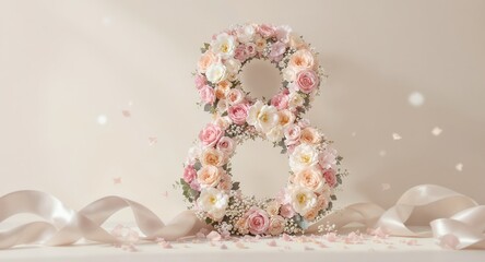 Women&rsquo;s Day Women&rsquo;s Day Floral figure eight