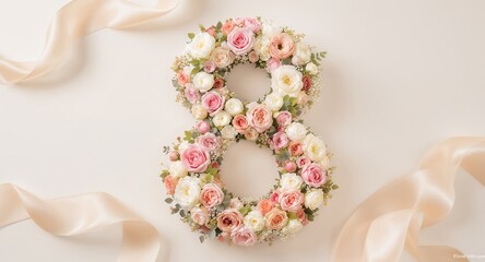 Women&rsquo;s Day Floral figure eight