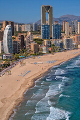 Benidorm Beach Resort. Spain. Travel and tourism in the paradise Spanish cities