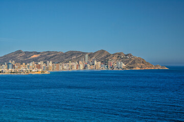 Benidorm Beach Resort. Spain. Travel and tourism in the paradise Spanish cities