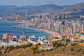 Benidorm Beach Resort. Spain. Travel and tourism in the paradise Spanish cities