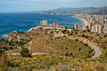 Benidorm Beach Resort. Spain. Travel and tourism in the paradise Spanish cities