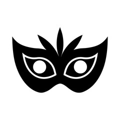 Festive Masquerade Mask Simple Icon.