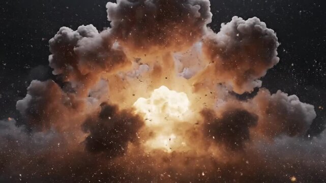 Intense explosion illuminating cosmic particles