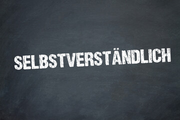Obraz premium selbstverständlich 