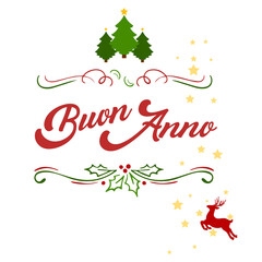 scritta auguri buone feste natale capodanno felice e buon anno nuovo