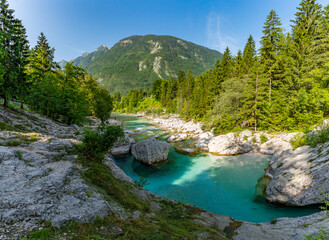 Serene Soca Valley Hike Reveals Crystal-Clear Troughs Amidst Lush Alpine Majesty