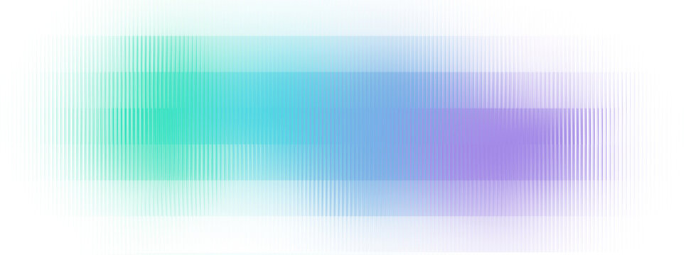 Multiple vertical rectangular panels, glass effect. Rainbow gradient in turquoise, blue and purple hues on a white background. Color system palette. Early-2000s digital vibe. multicolored spot
