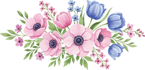 Whimsical fairy tale house with colorful roof and green hill © Farzana