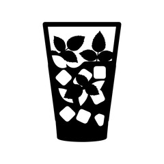Obraz premium Decorative glass with leaf pattern