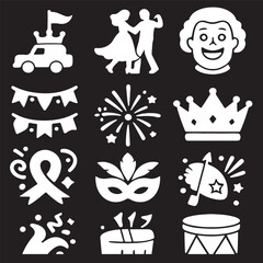 Carnival Parade Icons Grid.eps