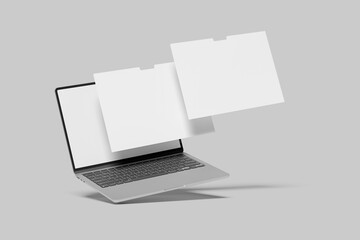 Laptop Screen Website blank