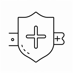 Obraz premium Symbol of health and protection, representing medical care and safety.