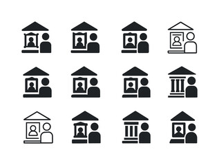 Fototapeta premium Museum Art Icons. The role of museums and collections in preserv