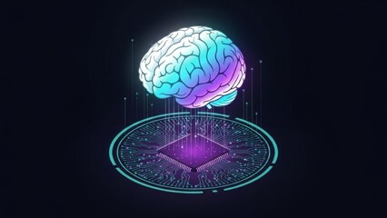 Digital Brain Integrated with Circuitry Symbolizing Artificial Intelligence Growth