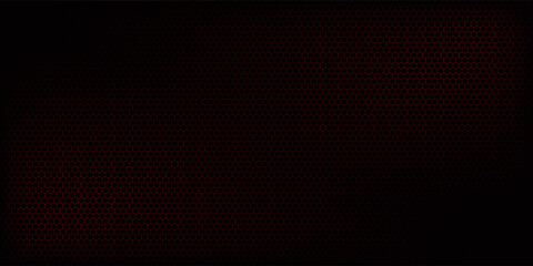 abstract hexagon dark red background.eps 10