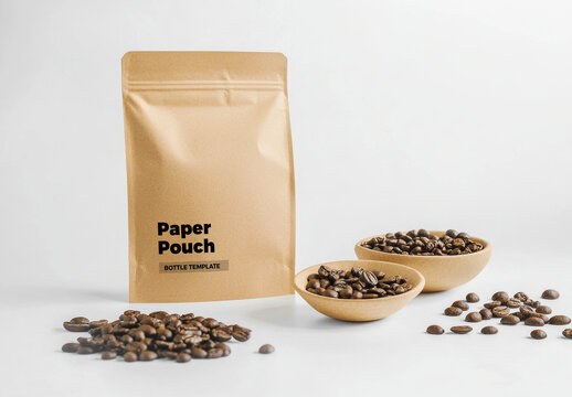 Paper Pouch Mockup Template