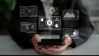 Big data visualization dashboard showing analytics, insights, and performance. Data supports decisions, data reveals trends, data powers analytics, and transforms strategy. Latch