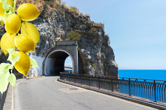 road of Amalfi coast, Italy