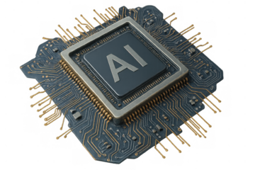 Ai chip powering artificial intelligence, machine learning, and advanced computation with cutting-edge technology