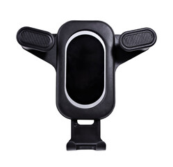 Black car phone holder. Phone mount or stabilizer.