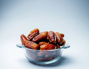 Sweet Dates in Glass Bowl