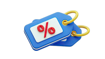 Discount Tags with Percentage Symbol - Sale Concept