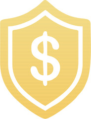 Fototapeta premium gold dollar symbol