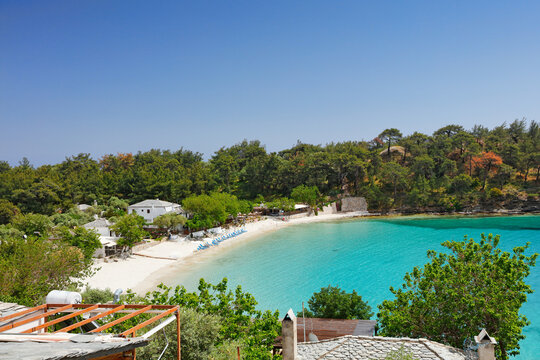 Alyki beach in Thassos, Greece
