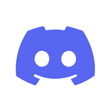 Discord logo icon isolated on transparent background. Editorial use only.